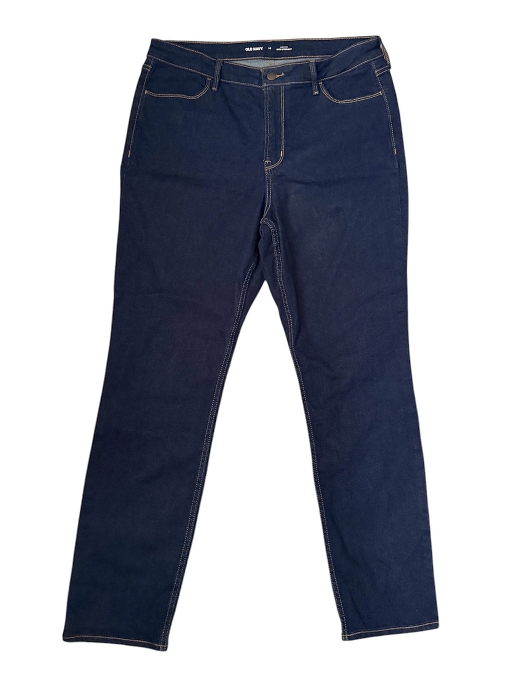 Old Navy High Rise Wow Straight Dark Wash Jeans Size 14